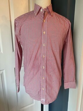 Vineyard Vines Red and White Checkered Shirt